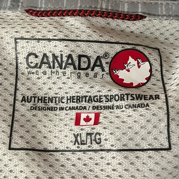 Canada WeatherGear Gray Novelty Print Men's Shirt size XL - Picture 2 of 13